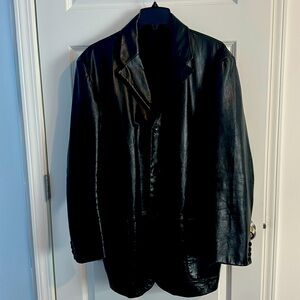 Banana Republic Brown leather jacket men’s XL